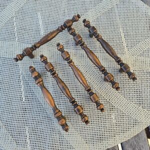 Solid Vintage Brass Handles (6 pieces)